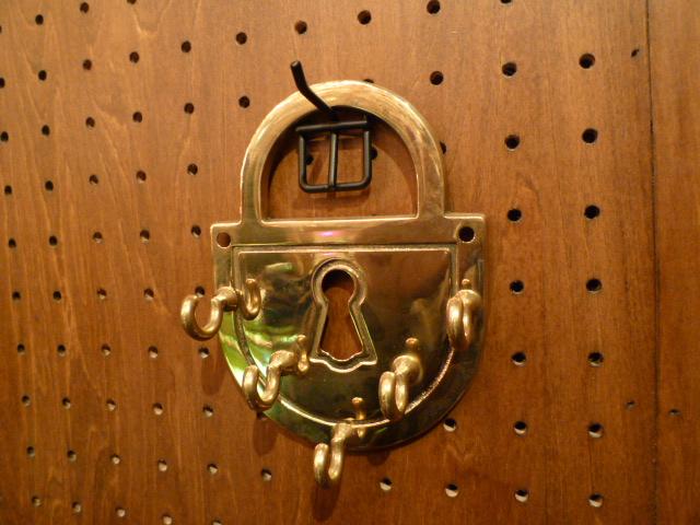 Brass key hanger