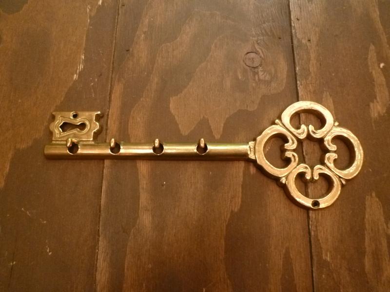 Brass key hanger