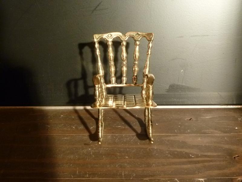 真鍮製　雑貨　椅子　LFM 0195（3）