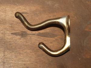 Italian brass hat coat hook