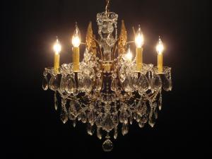 French brass chandelier 6灯（残り1台！）