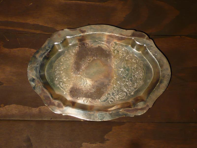 silver tray