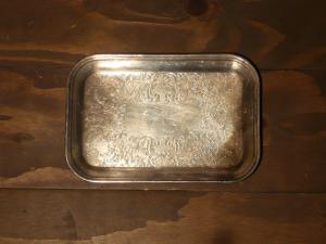 silver tray