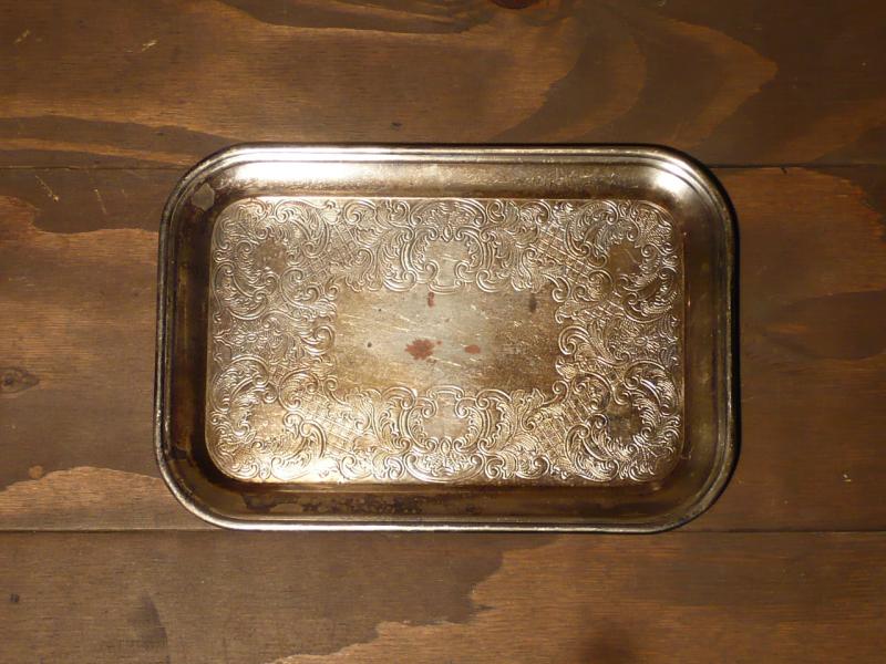 silver tray