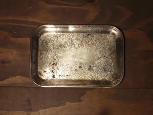 silver tray