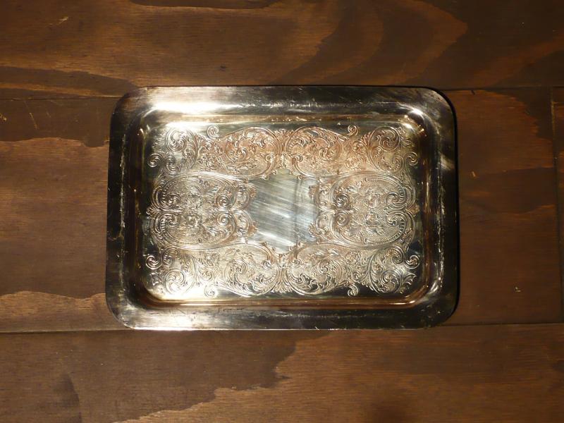 silver tray