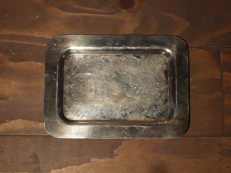 silver tray