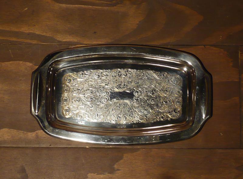 silver tray