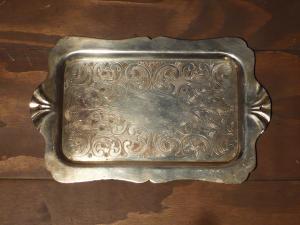 silver tray