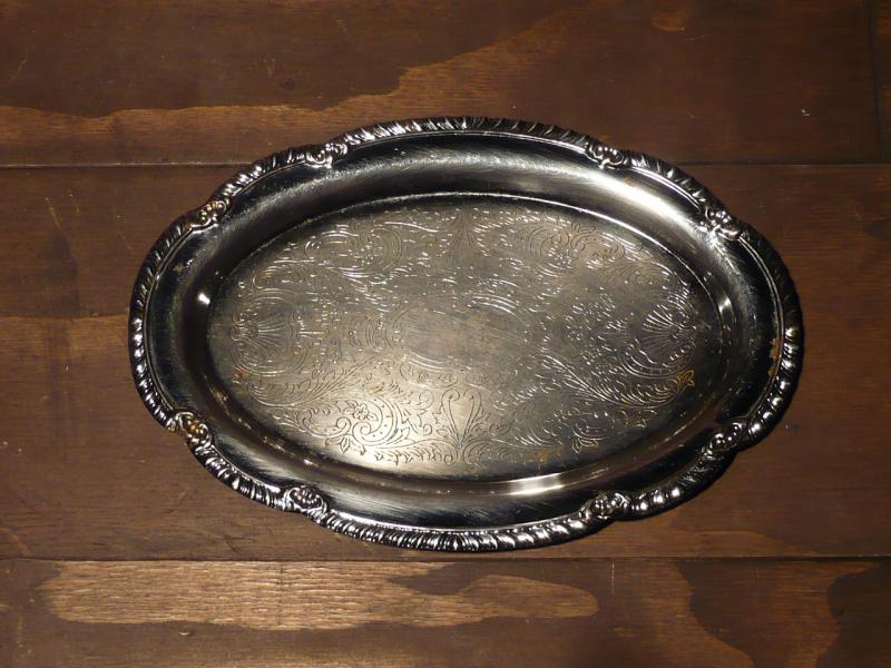 silver tray