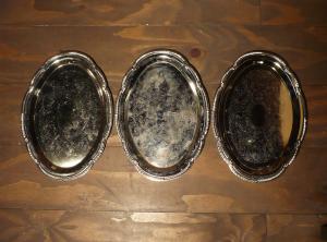 silver oval tray