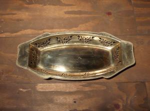 English silver tray