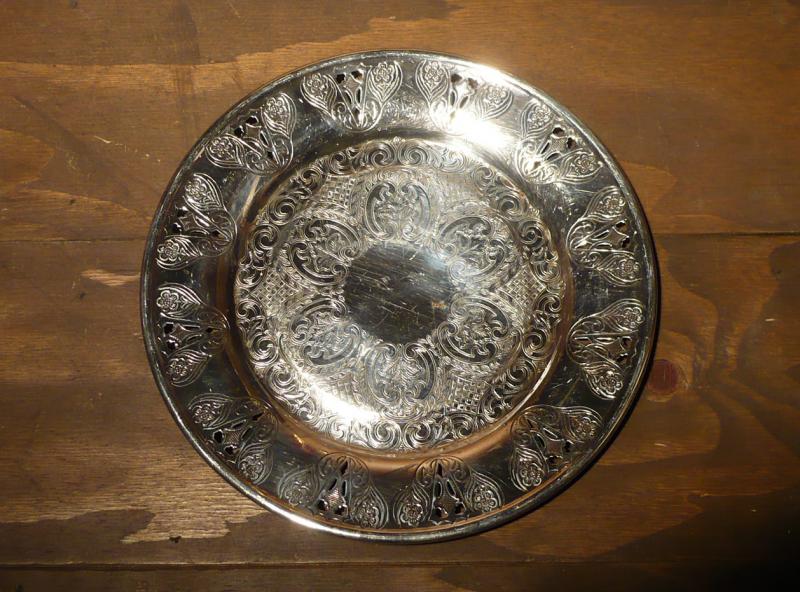 silver tray