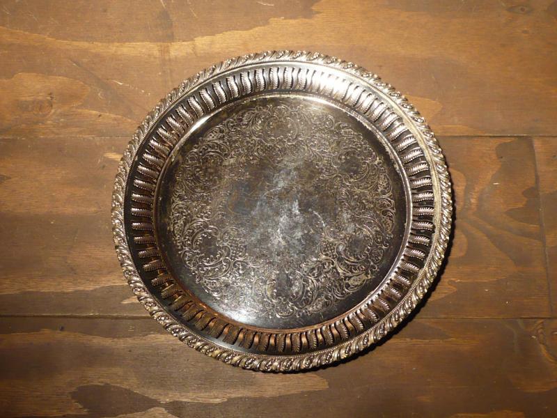 silver tray