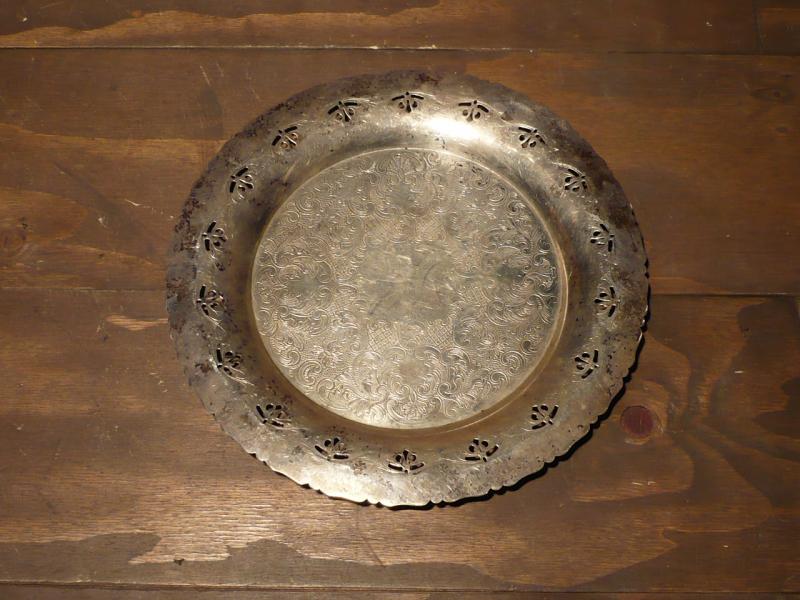 silver tray