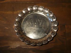 silver tray