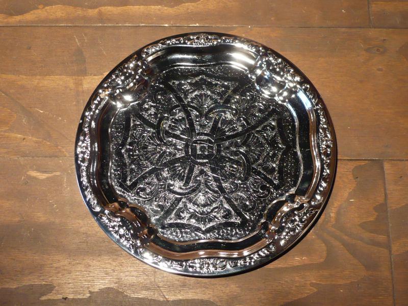 silver tray