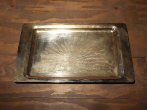 silver tray