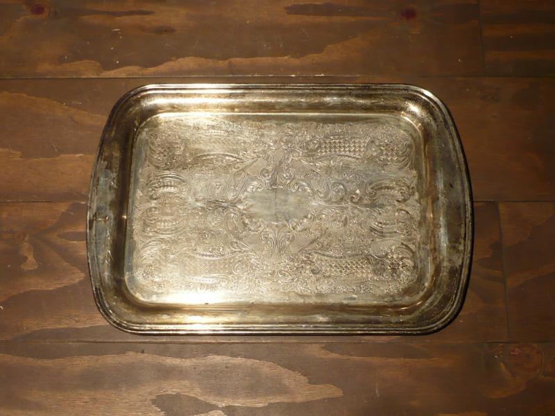 silver tray