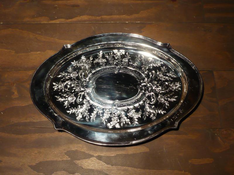 silver tray