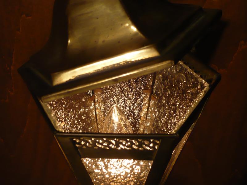 フランス製真鍮ランタンテーブルランプ1灯、デスクライト　LCT 0154（5）