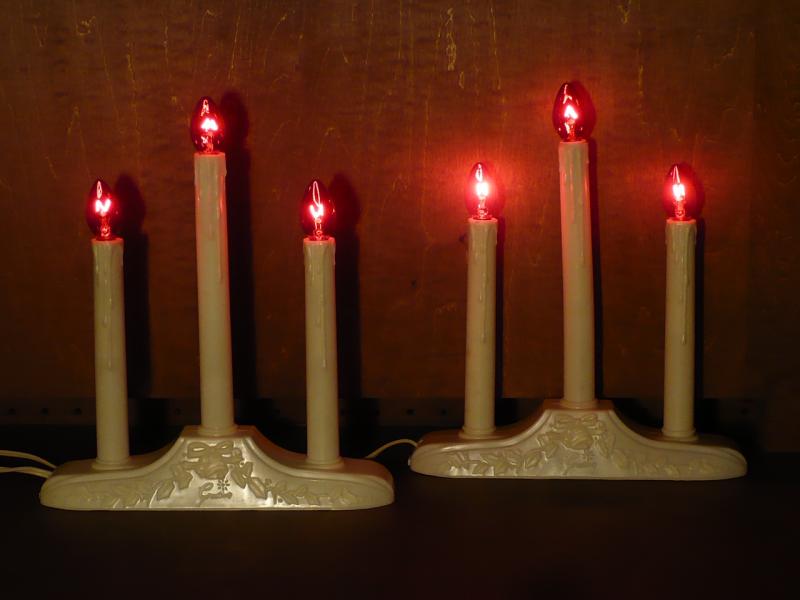 Christmas candle table lamp 3灯(残り1台!)