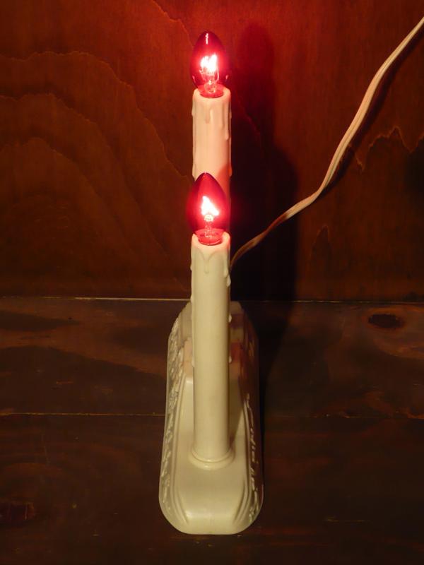 クリスマスキャンドルテーブルランプ3灯、XMASデスクライト　LCT 0165（5）
