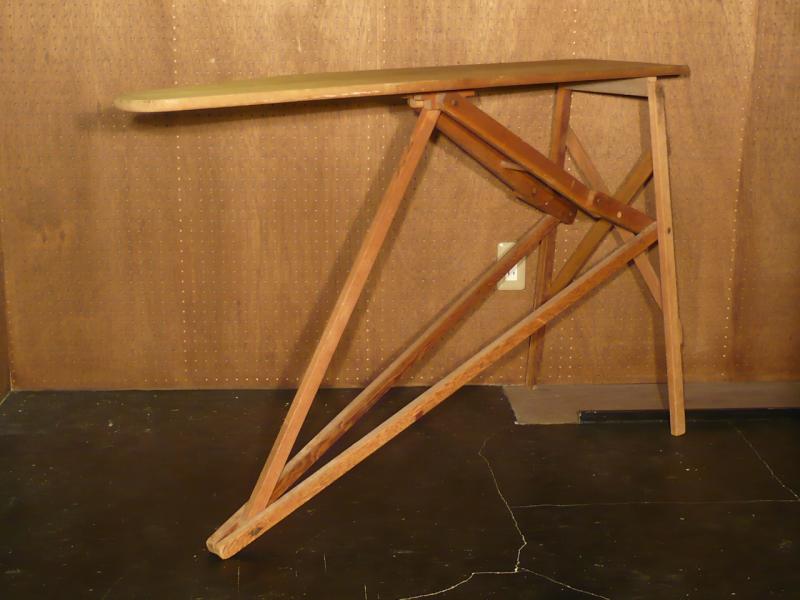 wood ironing board table