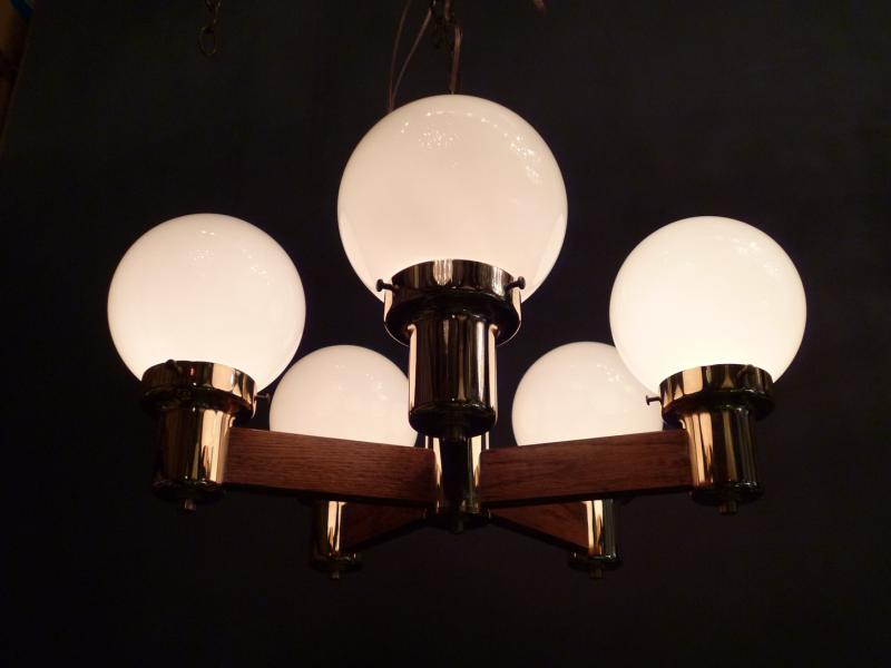 wood chandelier 5灯