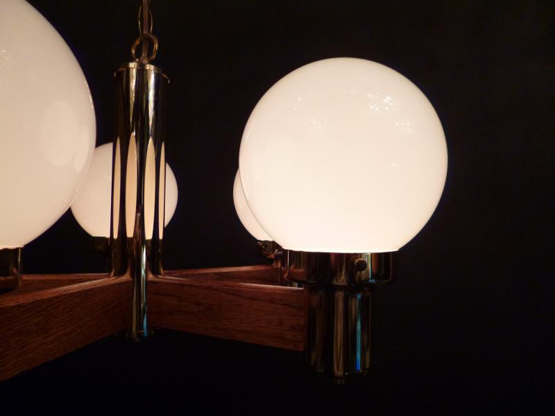 wood chandelier 5灯