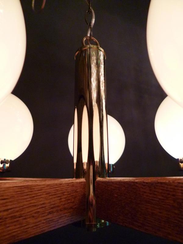 wood chandelier 5灯