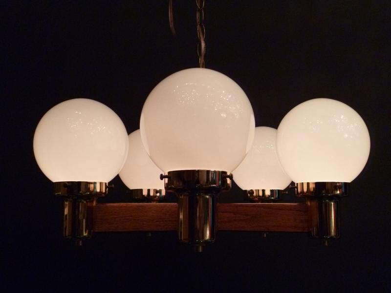 wood chandelier 5灯