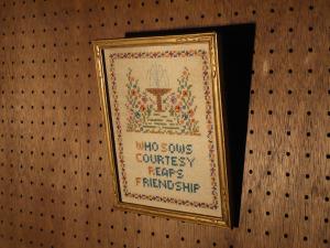 FRIENDSHIP cross stitch motto