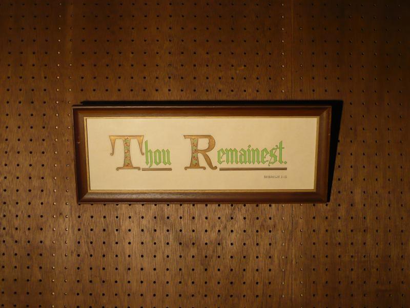 Thou Remainest motto