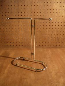 silver accessory display stand