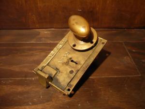 English brass door knob