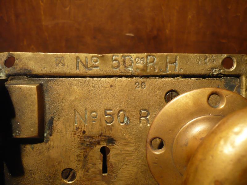 イギリス製アンティーク真鍮製ドアノブ　ドア取っ手　家具パーツ　LCM 3887（2）