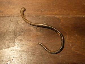 black hat coat hook