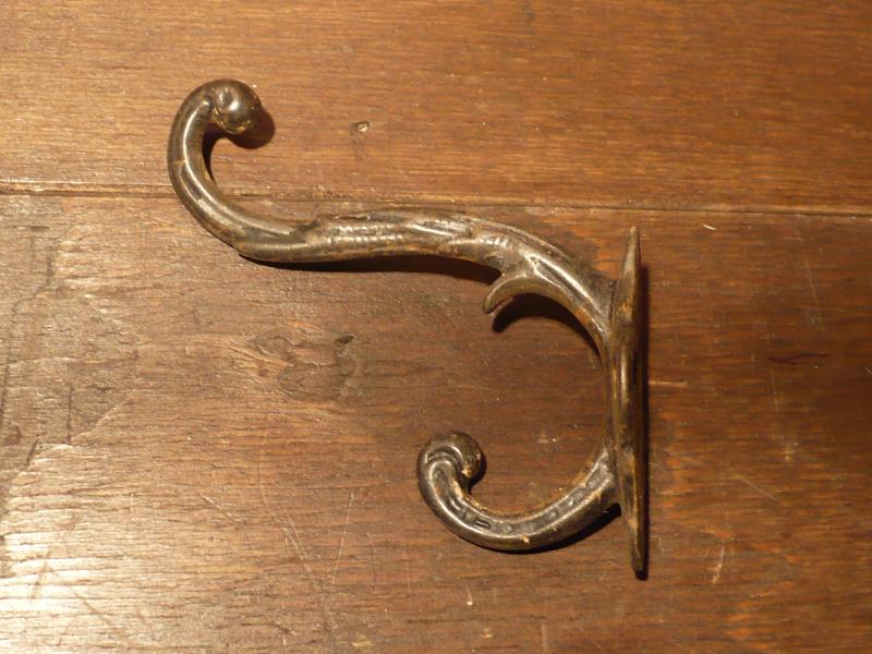 black hat coat hook