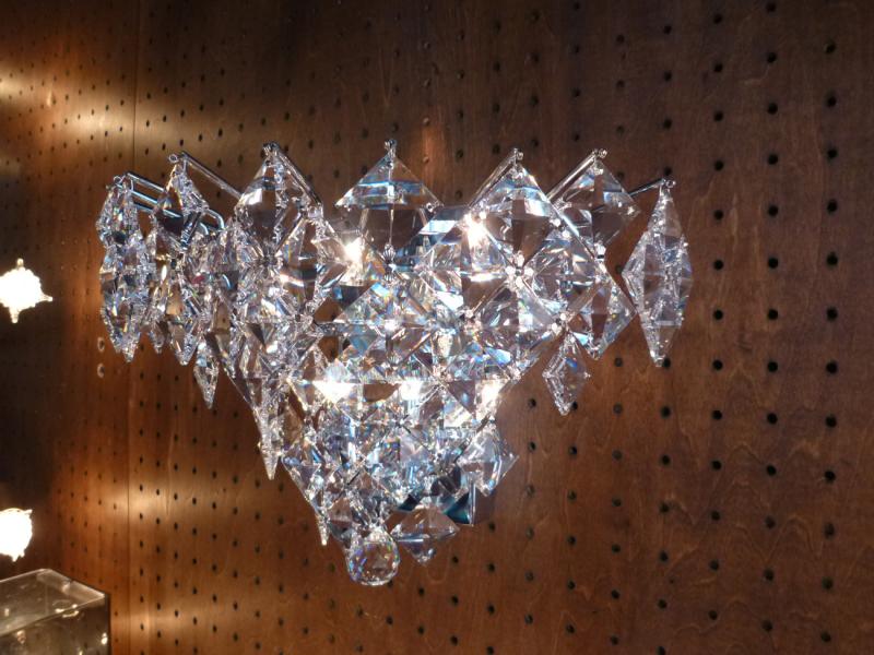アスフォークリスタルガラス使用モダン壁掛けランプ（ウォールランプ、ブラケット照明）　玄関　廊下　リビングダイニング　RRO 0072A（2）