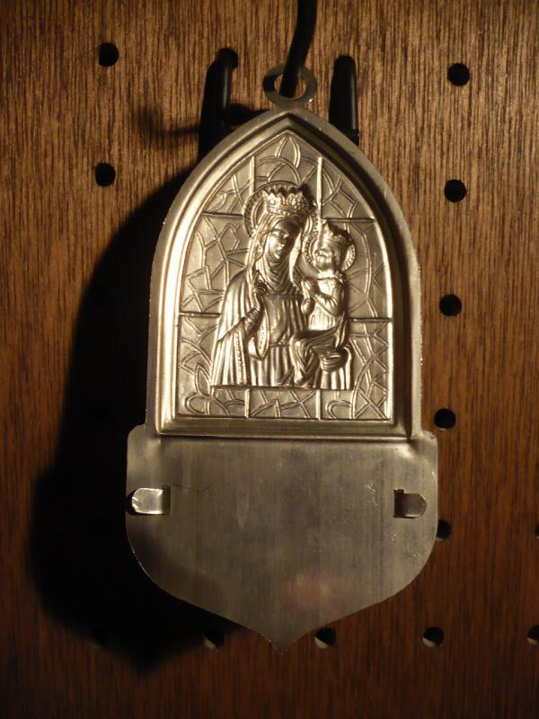 宗教用品、道具（イタリア製マリアイコン、聖母子聖水入れ、壁飾り）　LCJ 0473（4）