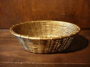 Italian brass woven tray