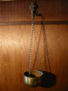 Italian brass hook & hanging tray