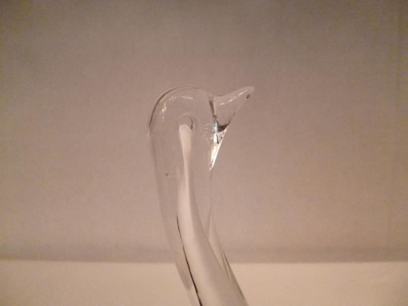 イタリアムラノガラス（ヴェネツィアングラス）製　ガラスオブジェ　調度品　白鳥　USM 1126（2）