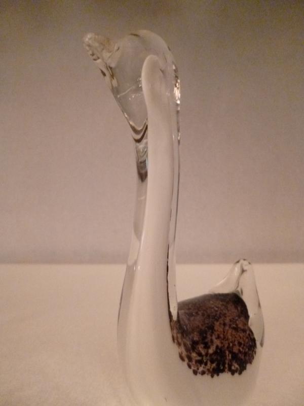 イタリアムラノガラス（ヴェネツィアングラス）製　ガラスオブジェ　調度品　白鳥　USM 1127（5）
