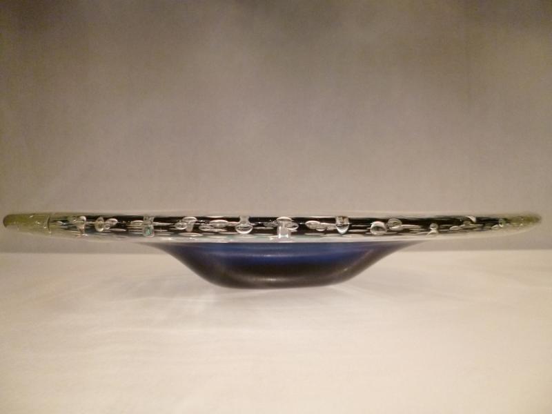 イタリアムラノガラス（ヴェネツィアングラス）製　ガラスオブジェ　調度品　皿　器　USM 1141（3）