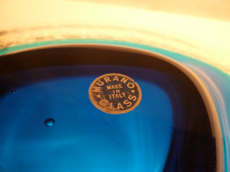 イタリアムラノガラス（ヴェネツィアングラス）製　ガラスオブジェ　調度品　皿　器　USM 1141（6）