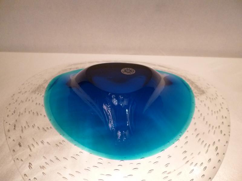 イタリアムラノガラス(ヴェネツィアングラス)製 ガラスオブジェ 調度品 皿 器 USM 1141(7)