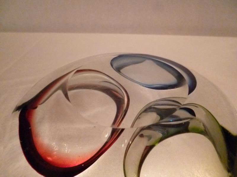 イタリアムラノガラス（ヴェネツィアングラス）製　ガラスオブジェ　灰皿　USM 1149（7）