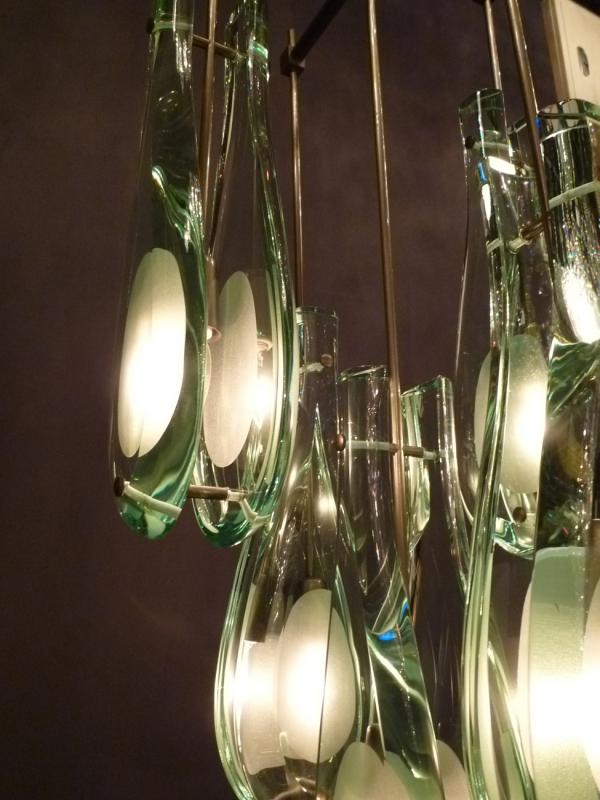 Fontana arte chandelier　レア　イタリア製ヴィンテージランプ　BRH 0017（4）